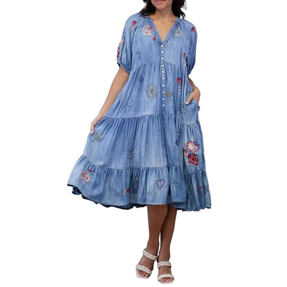 117. NWT WOMENS KYLA SEO S (FIT L) DETAIL DRESS - Picture 3 of 6